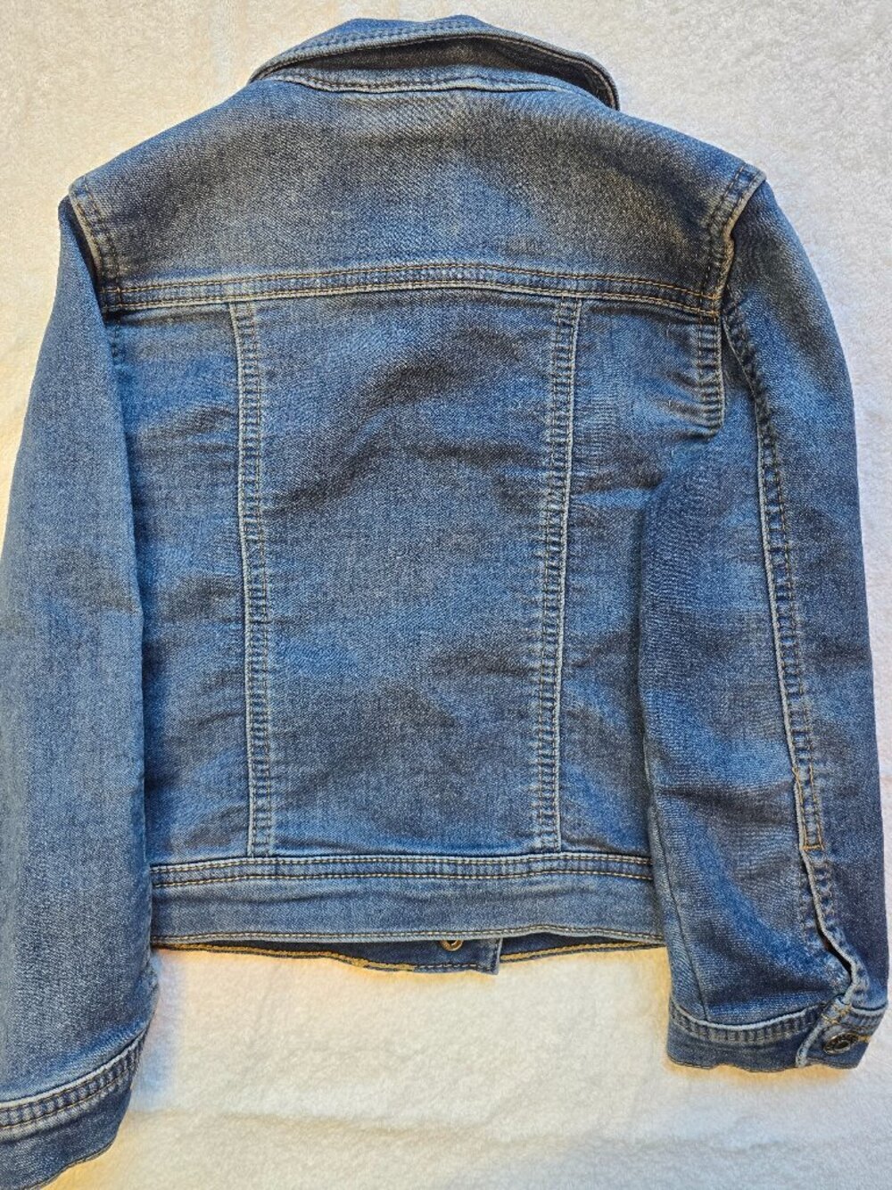 Cat & Jack Toddler Girls Long Sleeve Jean Jacket - Blue - Picture 2 of 4